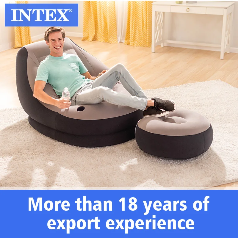 
intex 68564 ultra lounge inflatable sofa inflatable chair with ottoman 