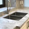 Fabricated natural stone quartzite calacatta grey kitchen countertop