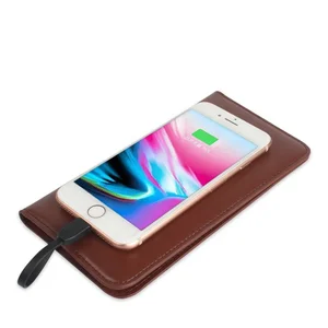 Wireless Charger Wallet Size 6800mAh Qi Standard 5W Wireless Charging Power Bank Card Holder Wallet