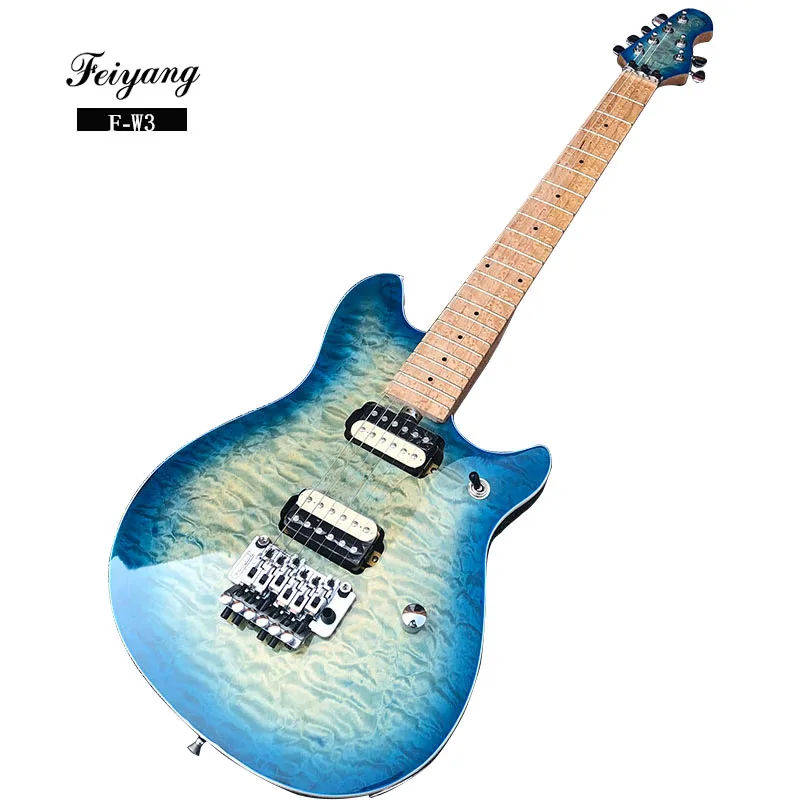 

2019 High quality floyd rose wolfgang electric guitar,6 string electric guitar, With quilted maple Top, All colors