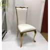 2019 Gold luxury stainless steel chair for banquet/Wedding/Dinning room