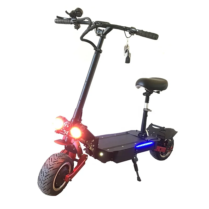 

11inch Off Road Long Endurance Electric Scooter Two Wheel 3200w 60v with Removable Seat