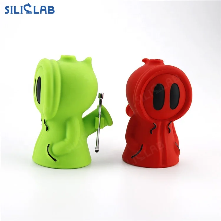 

Tobacco Silicone water bubbler smoking pipe weed accessories Ghost blunt holder