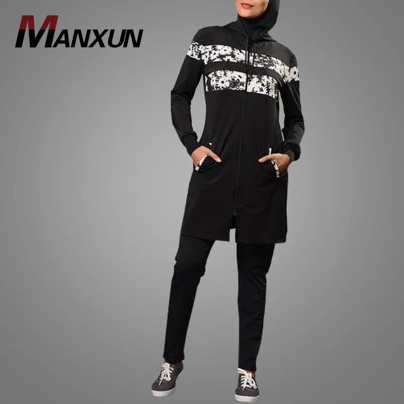 Le Donne Musulmane Costumi Da Bagno Costume Da Bagno Modesto Islamico Manica Lunga Nuoto Burkini Costume Enciety Co