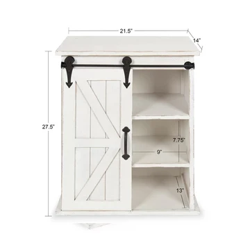 Sliding Barn Door Storage Cabinet Sofa Side Table For Living Room Furniture Buy Side Table Sofa Side Table Sofa Side End Table Product On Alibaba Com