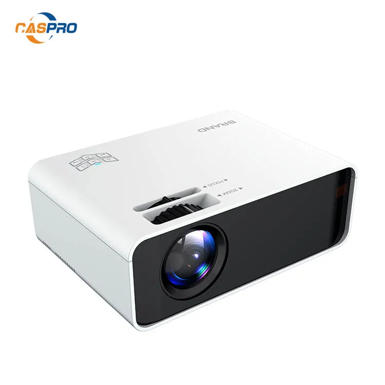 Home Video Projector, 2400 Lumens Portable Projector Max 180'' Display 30000 Hours Lamp Life LED Video Projector Support 1080P