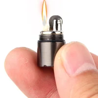 

Outdoor Tools Mini Compact Kerosene Capsule Gasoline nail Lighter Inflated Keychain Petrol Lighter