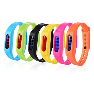 Image of Environmental Colorful Protection Silicone Wristband Summer Mosquito Repellent Bracelet Anti-mosquito Band Safe for Children
