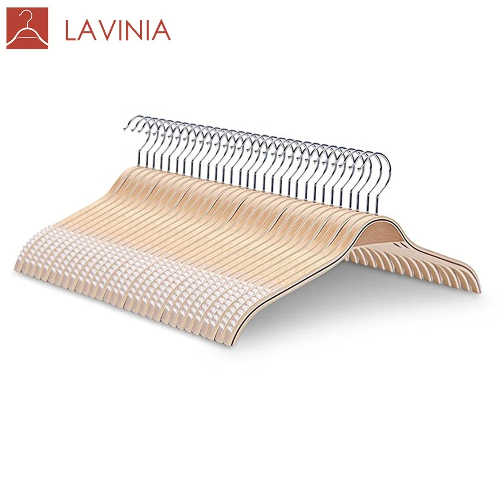 

LAVINIA 10pack Ready to Ship Wood Clothes Custom Laminate Hanger