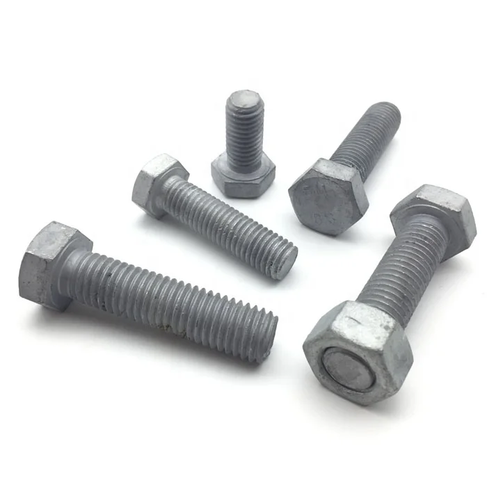 
Hot Dipped Galvanized Cap Screws & Hex Bolts 