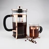 Gold Color Stainless Steel Glass French Press Coffee and Tea Sets Coffee Plunger With Cups