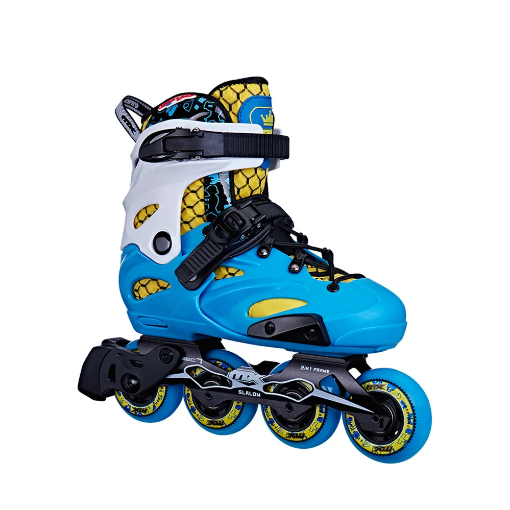 

MX S200 Aluminum Alloy Frame Wholesale High Quality Inline Roller Skates, Blue