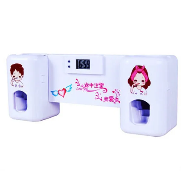 

Dropshipping Cartoon Kids Electric Automatic Toothpaste Dispenser With Toothbrush Holder