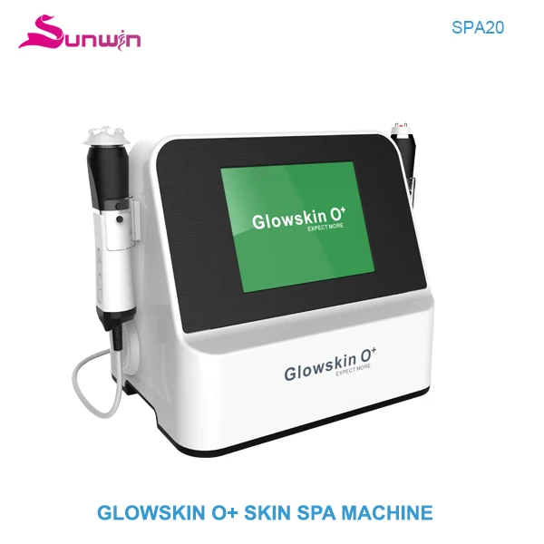 

Glowskin O+ Oxygen Spray RF skin rejuenation skin tightening deep cleansing facial skin care machine, White