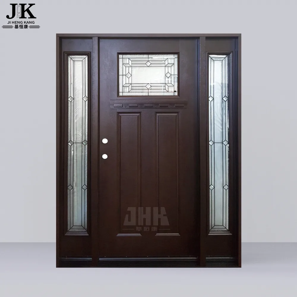 JHK-FD08-2 Современные французские двери наружные входные двери из стекловолокна