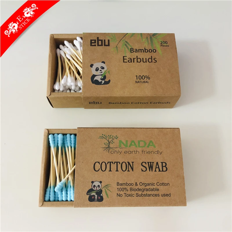 

Paper box bamboo cotton buds used for cleaning
