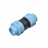 pp pe compression fittings straight coupling for water supply italian compression style pipe fittings blue and black