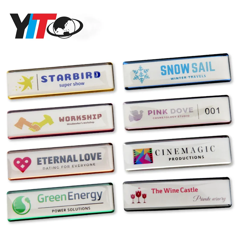 Fashion Design Stainless Steel Name Badge Magnetic Nametag For