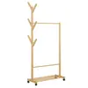 Eco-friendly Multi-Purpose Bamboo Clothing Garment Rack