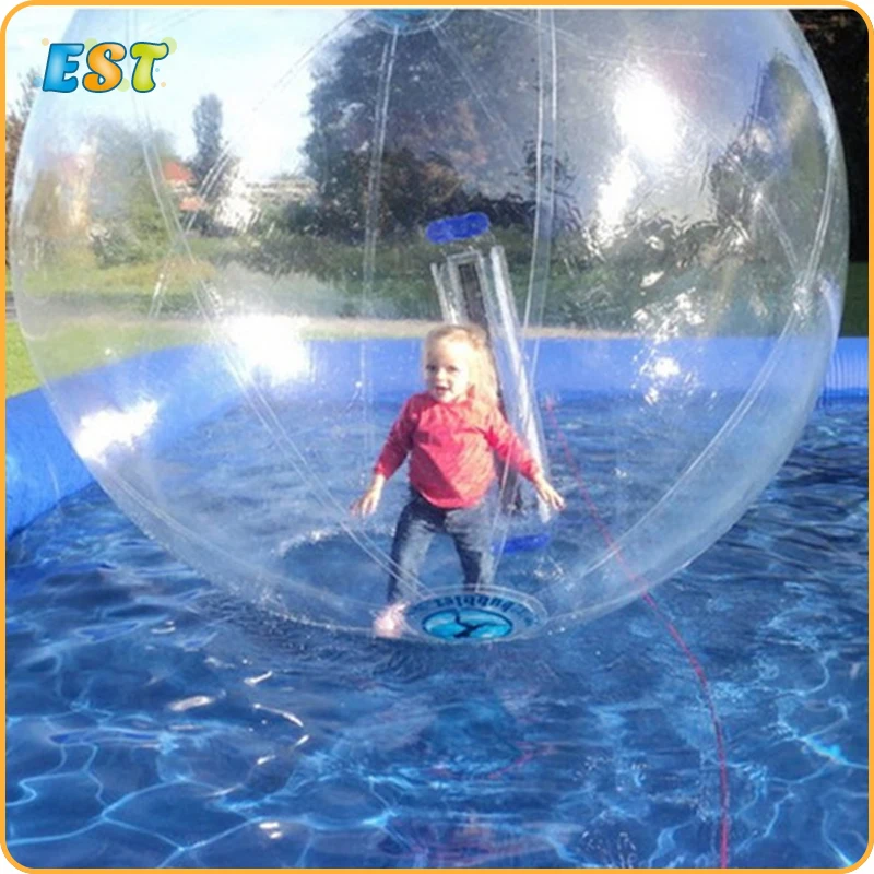 

1.3 m 1.0mm PVC Inflatable water zorbing roller balls cheap inflatable water walking ball for sale, Transparent