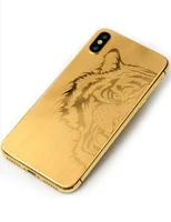 

luxury 24kt matt gold plated housing for iphone x gold housing