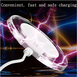 Fast Wireless Charging Pad LED Light iPhone Max X 8 Plus