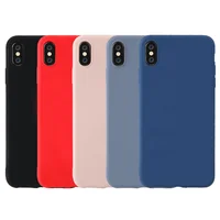 

Luxury liquid soft silicone case for iPhone XR X XS X MAX shockproof cell phone case for iphone 6 6S 7 8 Plus