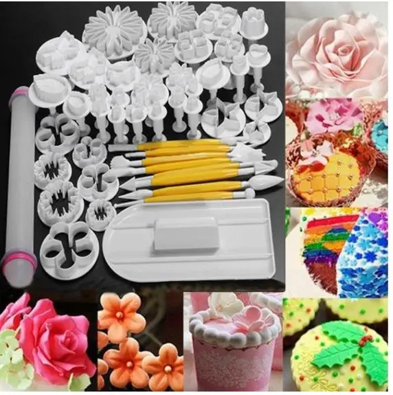 2019 new (46pcs)fondant cake decorating tools / fondant making tools set
