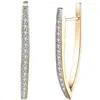 Fashion new lekani sourcing accessories custom Russian earrings fashion V shape set zircon earrings