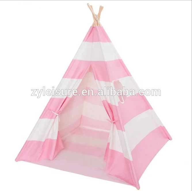 

Indian Cotton Canvas Tipi Tents, Foldable Children Tent, Family Camping Teepee for Kid Play Tools