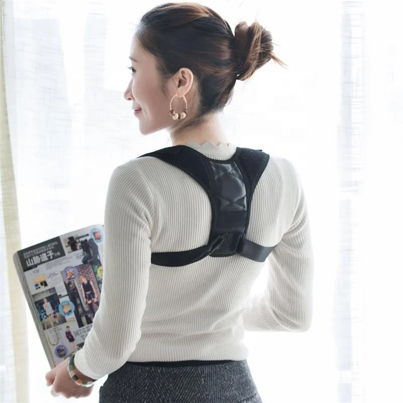 

Posture Corrector Brace Correction Women & Men Lumbar Belt Back Support, Black