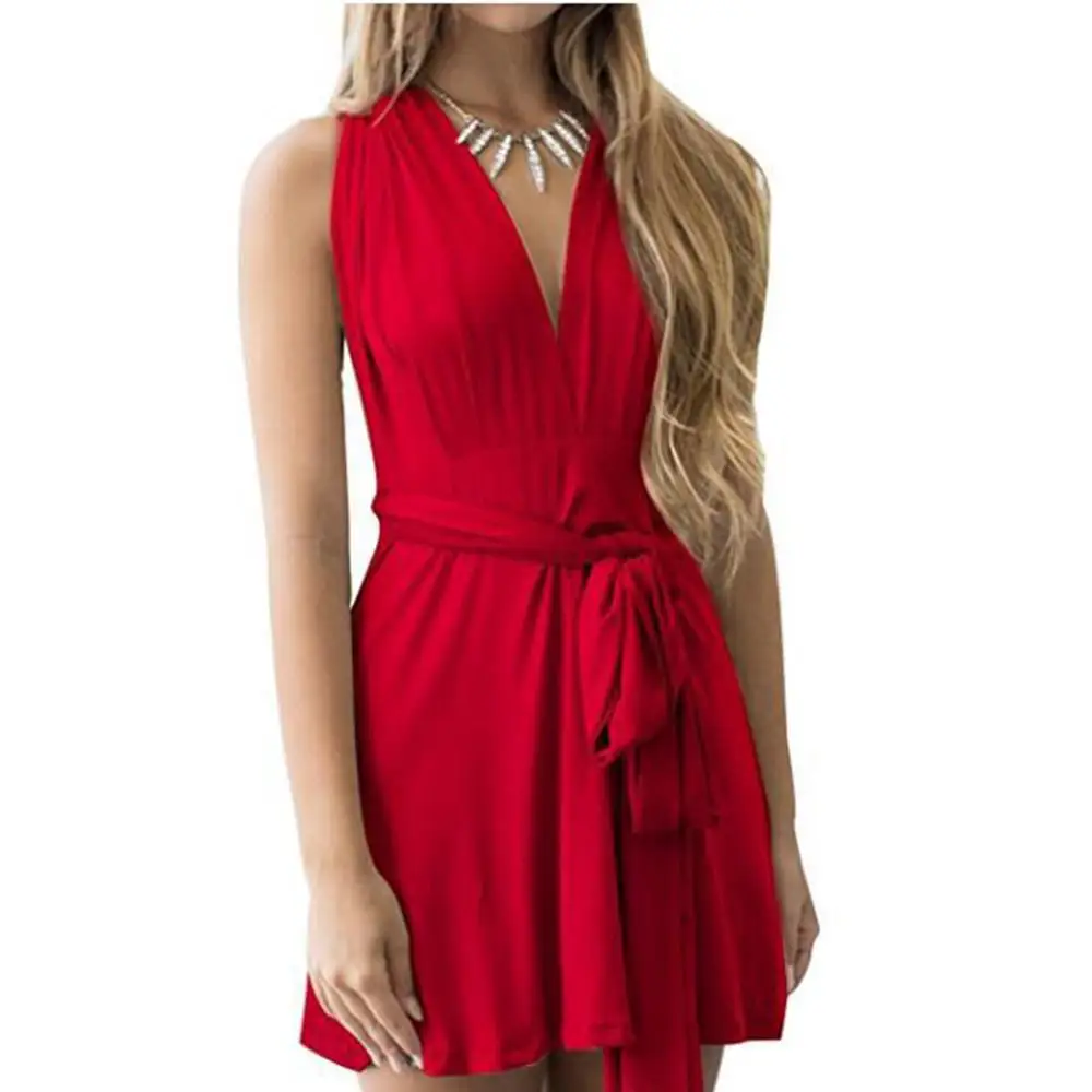 Bulk Wholesale Womens Trendy Multi Way Mini Convertible Infinity Backless Sexy Dress