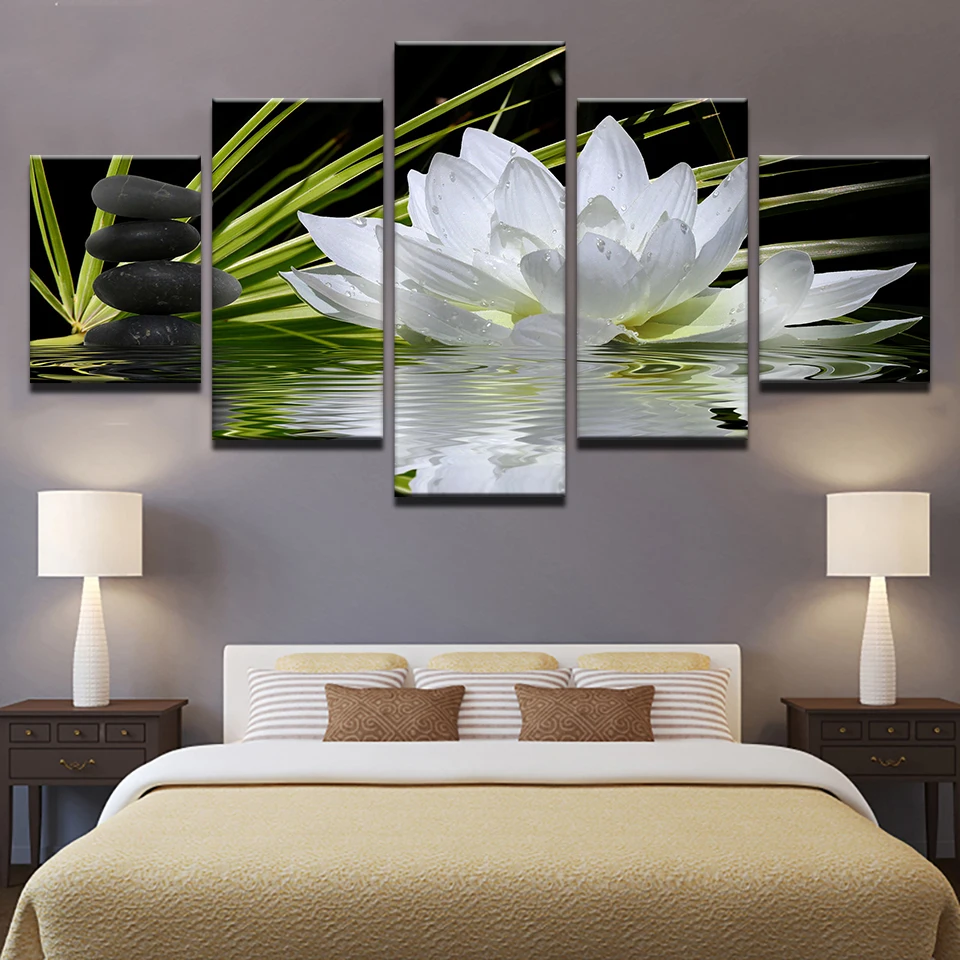 Wall art canvas oil painting flower painting for  living room home hotel cafe Wall Decor
