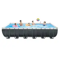 

2019 Factory New Wholesale Intex 26364 Family Rectangular Frame Above Ground PVC Swimming Pool Above ground pool