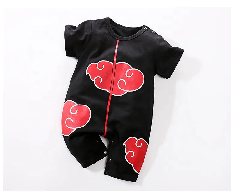 

Baby Clothes Baby Romper Baby Boy Summer Short Sleeve Romper Anime Character Style, Retail And Wholesale, Black