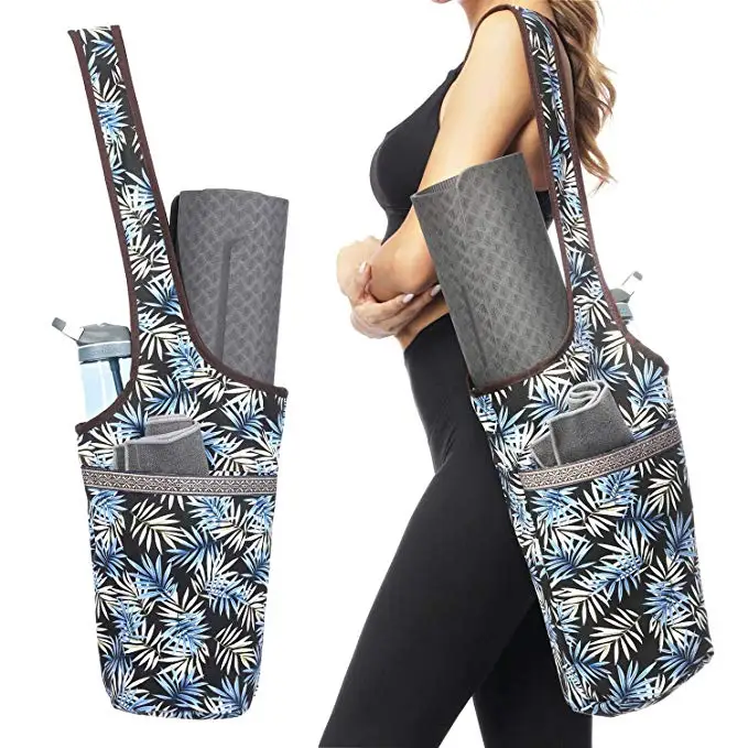 New Design Organic Yoga Shoulder Sling Travel Bag Yoga Mat Carry Bag