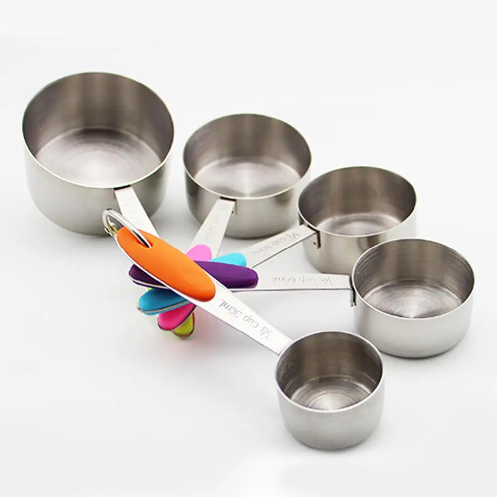 

Amazon 10pcs stainless steel silicone measuring cups and spoons, Customized