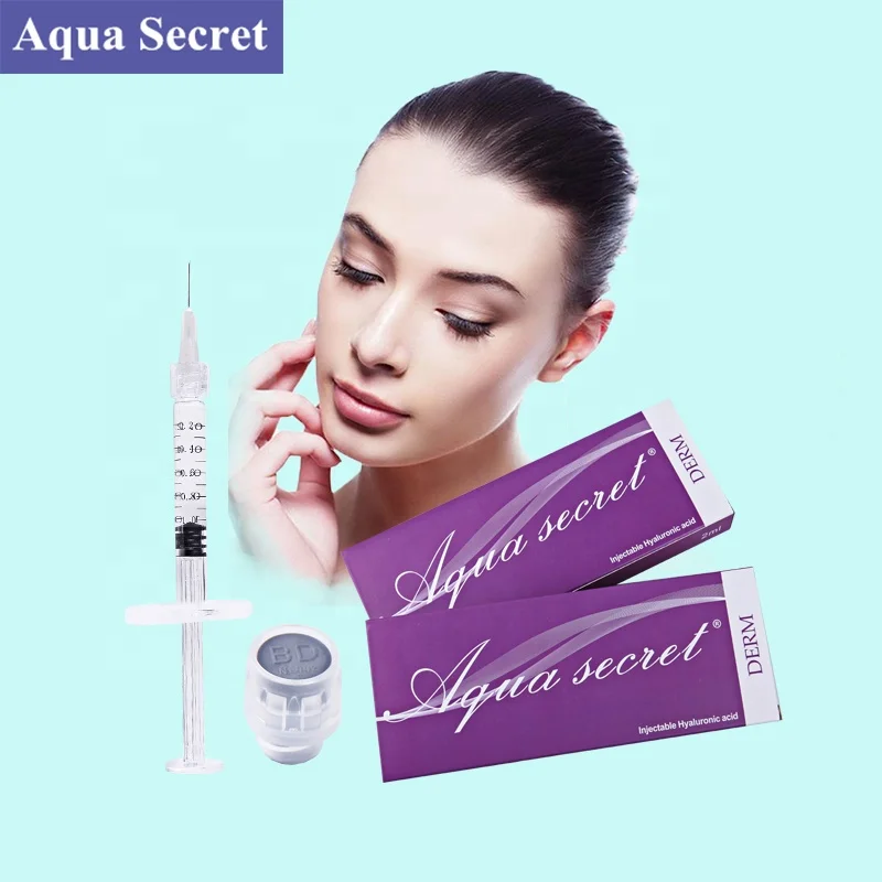 

Aqua Secret Derm 2ml one syringe derma gel filler hyaluronic acid for face finelines