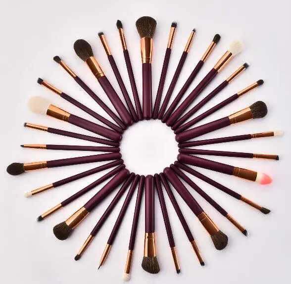

2019 professional high quality makeup brush set, Dark red