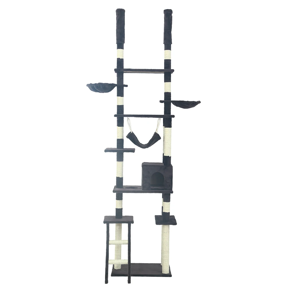 

Large Tower XXL Cat Tree, Black/navy blue/beige