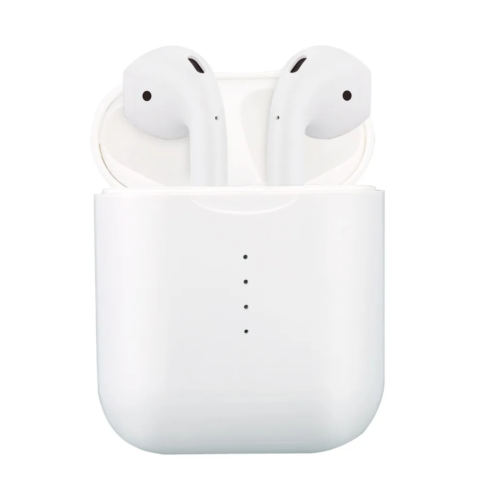 

Original i10 TWS Mini Wireless Earbuds Earphone Headphone With Double Calling Qi Wireless Charging Box, White original i10 earphone