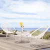 Yizhou Patio Furniture Set 3 Piece Outdoor Wicker Bistro Set Rattan Chair Conversation Sets with Table