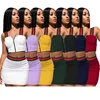 Lifu Plus Size Two Piece Set Women Clothing Summer Sleeveless Casual Dress Wholesale Bandage Dresses 2019