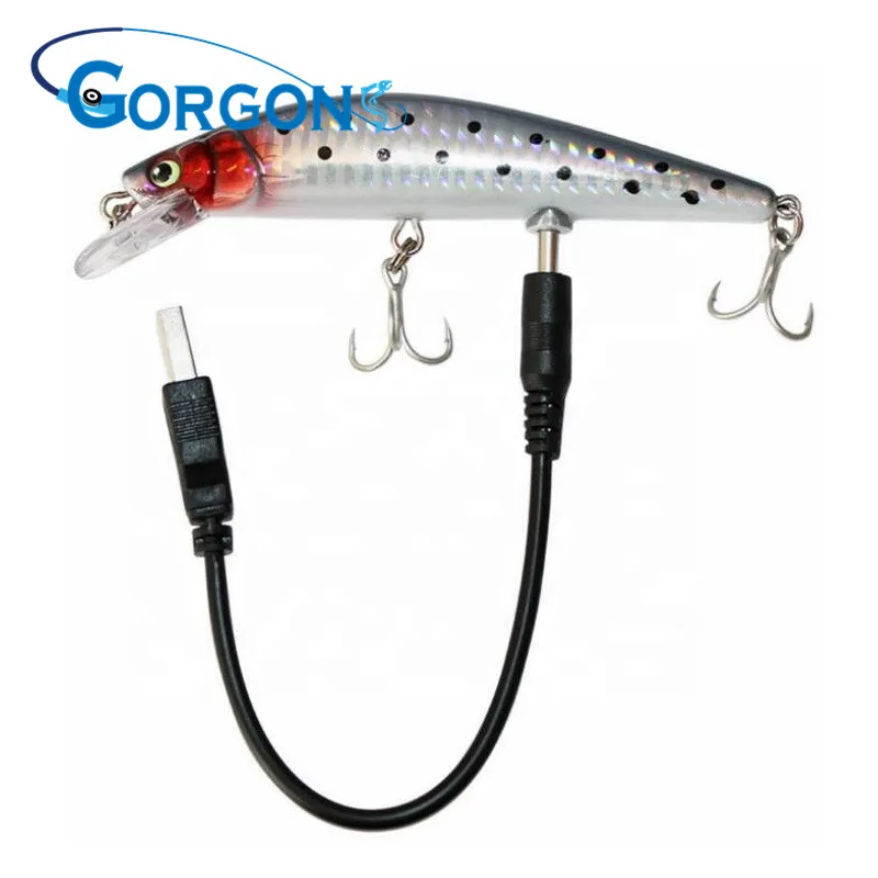 

Gorgons 120mm 20g hot stamping foils LED rechargeable fishing lure twitching lure