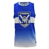 PURE High Quality Wholesale Custom Design Sublimation Mens Cool Gym Tank Top Vest Singlet For Sport