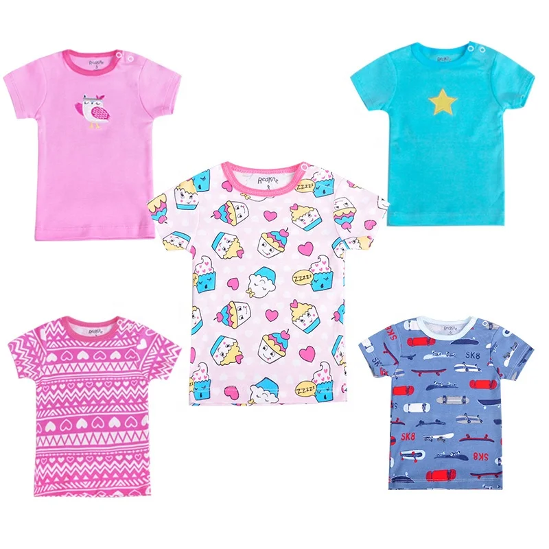 
China Supply Cheap High Quality Comfortable 100% Cotton Lovely T Shirt Baby Clothes 