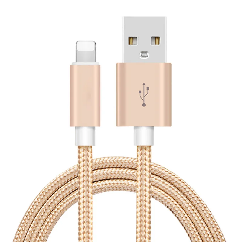 

For Apple Charging Chord Nylon Braided Usb Data Line 2.1A Fast Charging USB Cable For iPhone Charger, Multi color