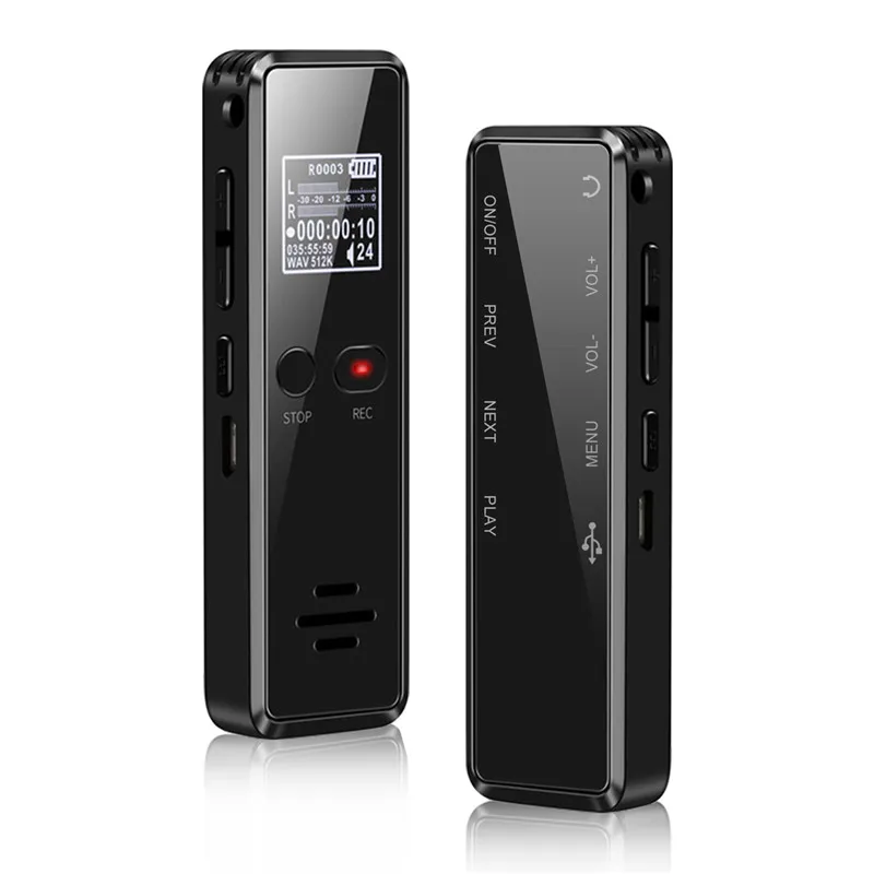 

V90 Long Distance Digital Audio Mini Voice Recorder Voice Record Player, Black
