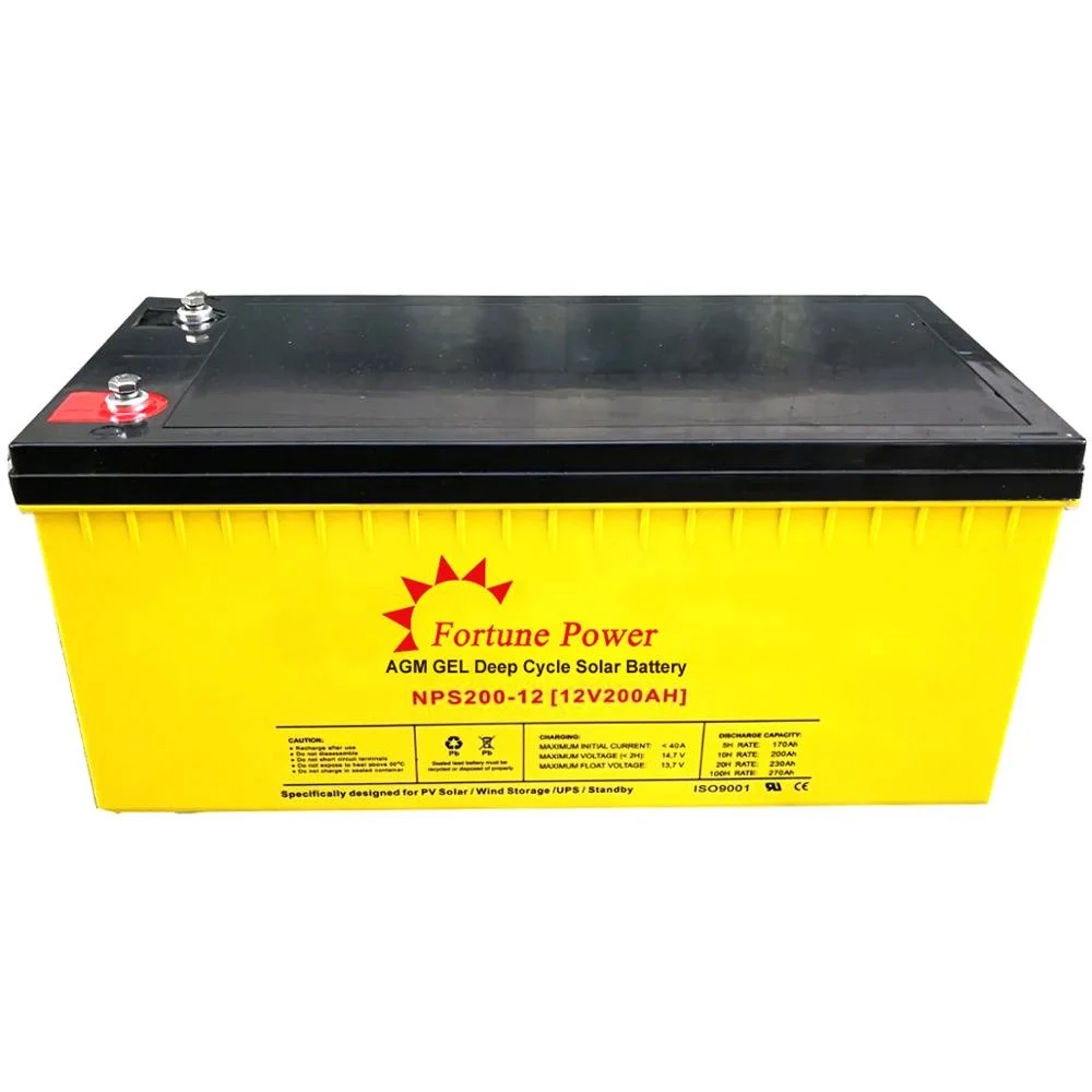 
100ah/120ah/150ah/200ah Active Polymer 12V Gel Batteries for Solar Power System 