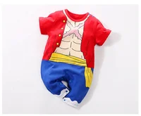 

Baby Clothes Baby Romper Baby Summer Short Sleeve Romper Anime Character Style, Luffy, Retail And Whole